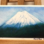 お値下げ⭐️富士山／オイルパステル画／No32