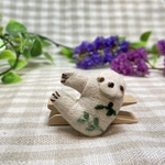 ＊刺繍＊葉っぱとナマケモノさん
