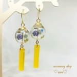 古典和花の風鈴ピアス／イヤリング