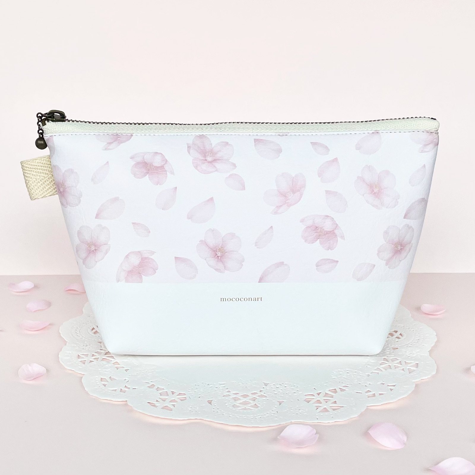 桜 サクラピンク ポーチ メイクポーチ 化粧ポーチ ペンケース ふ