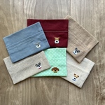 【受注生産】わんこ刺繍ポケットティッシュケース