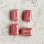 【12x8㍉ 10個】長方形チェコビーズ＊opal pink＊レクタングル＊