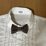 キッズサイズ蝶ネクタイ 茶系ペイズリー☆送料無料