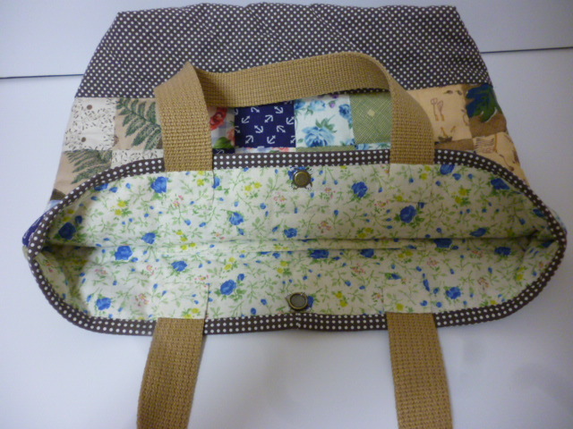 新着ハンドメイド・手芸 - 長方形つなぎのトートバッグ。 パッチ