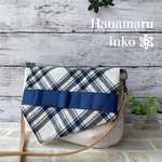 order page 🌸夏用Blueリボンとチェックのショルダーポーチ&お財布ポーチ　♡nakiyuhi様