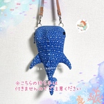 【再販】ジンベイザメバッグ(コットンリネン) ブルー