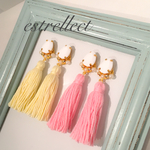 ★ビジューpastel タッセル ピアス or イヤリング