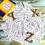 SALE!送料無料　【S190-2 コラージュ素材】海外シール　ジャーナル　ラベル　英字　手帳　おすそ分け　メモ　