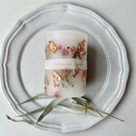 母の日ラッピング　ドライフラワー ×ピンクゴールドキャンドル　