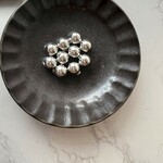 10mmボールピアスキャッチ  シルバー*4pcs(no.2705)