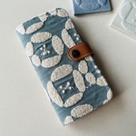 本革＆ミナペルホネン◎手帳型スマホケース　ディア　dear 全機種作製可能