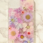 iPhoneケース､iPhoneカバー､押し花ケース､スマホケース､押しフルーツ､押し花､押し花カバー､スマホカバー､押しフルーツケース､押しフルーツカバー､Android 花 花柄リング付き、お花