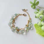 フローライトのブレスレット　アイスミントティ