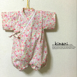 花柄 ロンパース甚平♡pink♡