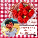 【再販】(Ssize) りんごのシニヨンバレッタ🍎こどもにぴったりヘアアクセサリー♡不器用ママでも簡単可愛くヘアアレンジ୨୧個性的で注目間違いなしのフルーツモチーフ　キッズ髪飾り⭐︎