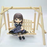 〔送料込〕涼しげ ミニチュア家具 ブランコ (大)「 ナチュラル」