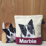 【オーダーメイド】❤︎ 愛犬の刺繍ポーチ S