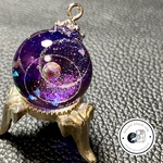宇宙玉レジン惑星　レジンネックレス