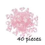 kids❤︎プラスチック　イヤリングパーツ　40個
