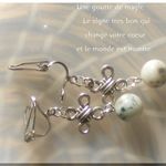 ☆彡再販品。・＊Genuine stone＊ツリーアゲート＊イヤリング