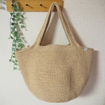 肩掛け 麻紐バッグ　春 夏 カゴバッグ ショルダー ♫