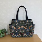 ウイリアムモリス　いちご泥棒　＊ショルダートートバッグ＊（マルチックブルー）