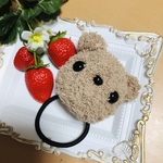 くまさん　ヘアゴム　あみぐるみ