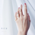 天然石　クリスタルリング　水晶　フリーサイズ