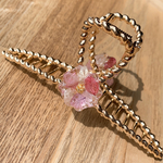 専用ページ♡sakiさま　ゴールド紫陽花バンスクリップ🌸