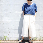 SALE★アイレット刺繍コットンレースワイドパンツ【オフホワイト】