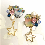 ユニコーン＆アルパカのイヤリング