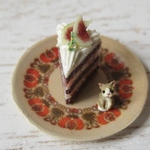 フレンチブルドッグ＊＊いちじくのショートケーキ🍰