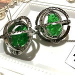 天球儀のペンダント　【深緑】鉱石天球儀ペンダント　動くギミックのあるペンダント　再販🎉×4