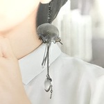 【ピアス 】くらげちゃん　３　涼しげなデザイン　※イヤリング/ピアス変更歓迎🆗　