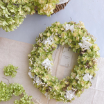 【NEW】summer wreath  柏葉紫陽花 サマーリース　オバールリース カシワバアジサイ 爽やか　ドライフラワーリース　ドライフラワー　リース　夏　オパール型