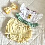 クッキーアンちゃんのお洋服☆ 白いトップスと、チェックパンツ