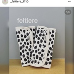 オーダー品　よだれパット　ダルメシアン白　ダルメシアン黒