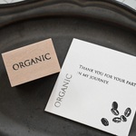 text "ORGANIC" [ラバースタンプ(樺台木)]