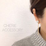 16KGP♡マットゴールドのスティックearring