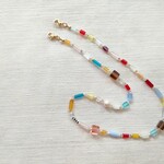 chekobeads✕pearl（blue）マスクホルダー