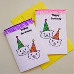MINI CARD - HAPPY BIRTHDAY PARTY PIG 2PC SET-