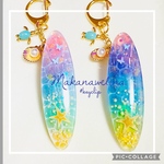 海塗り バッグキークリップ キーホルダー