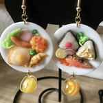 ミニチュア 和洋モーニングプレート・スープ付　ピアス