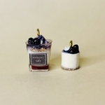 ブルーベリーのミニチュアピアス