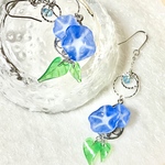 夏ブルー.:＊・゜昼顔のピアス