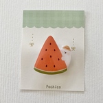 すいかブローチ(しろくま)