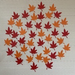 クラフトパンチ　紅葉　もみじ　楓　カエデ　葉っぱ　アルバム素材　カード素材　保育園　幼稚園