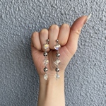 リトルハートクリアピアス