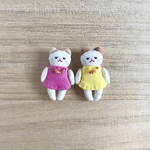 子猫のブローチ(ピンク)