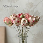 (CP-9) チューリップ　F　15本セット　布花　薔薇　ローズ　花柄